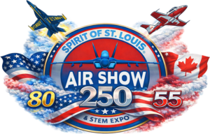 Spirit of St. Louis Air Show Anniversary logo